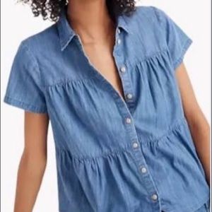 Madewell denim blouse
